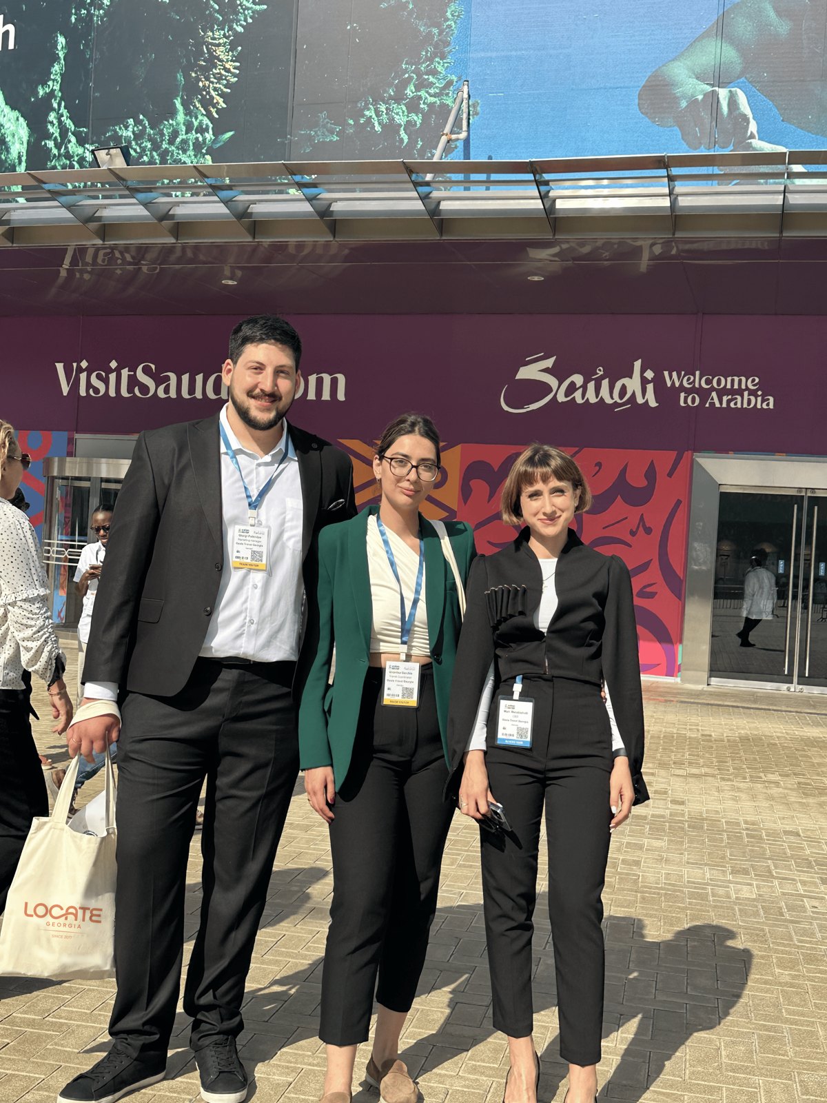 The Locate Georgia team at an international travel trade show in Saudi Arabia